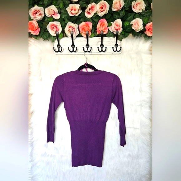 Suzy Shier Classic Bodycon Long Sleeve Ribbed Top (NWOT) - Picture 3 of 7